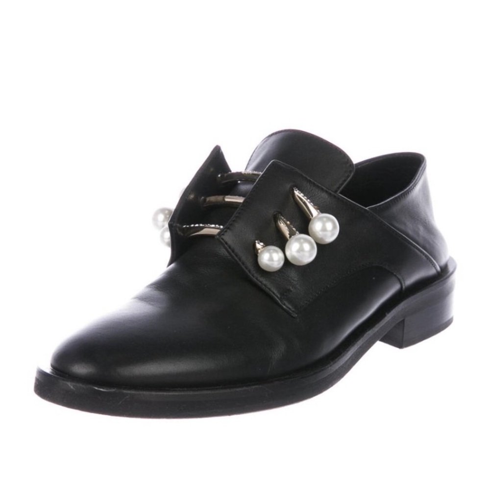 Coliac Fergy Faux Pearl Accents Oxfords